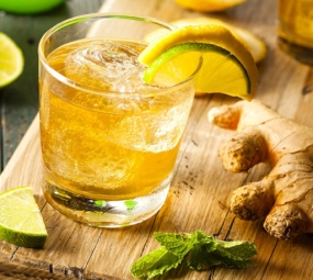 Trà gừng chanh sả